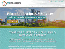 Tablet Screenshot of fsiindustries.com